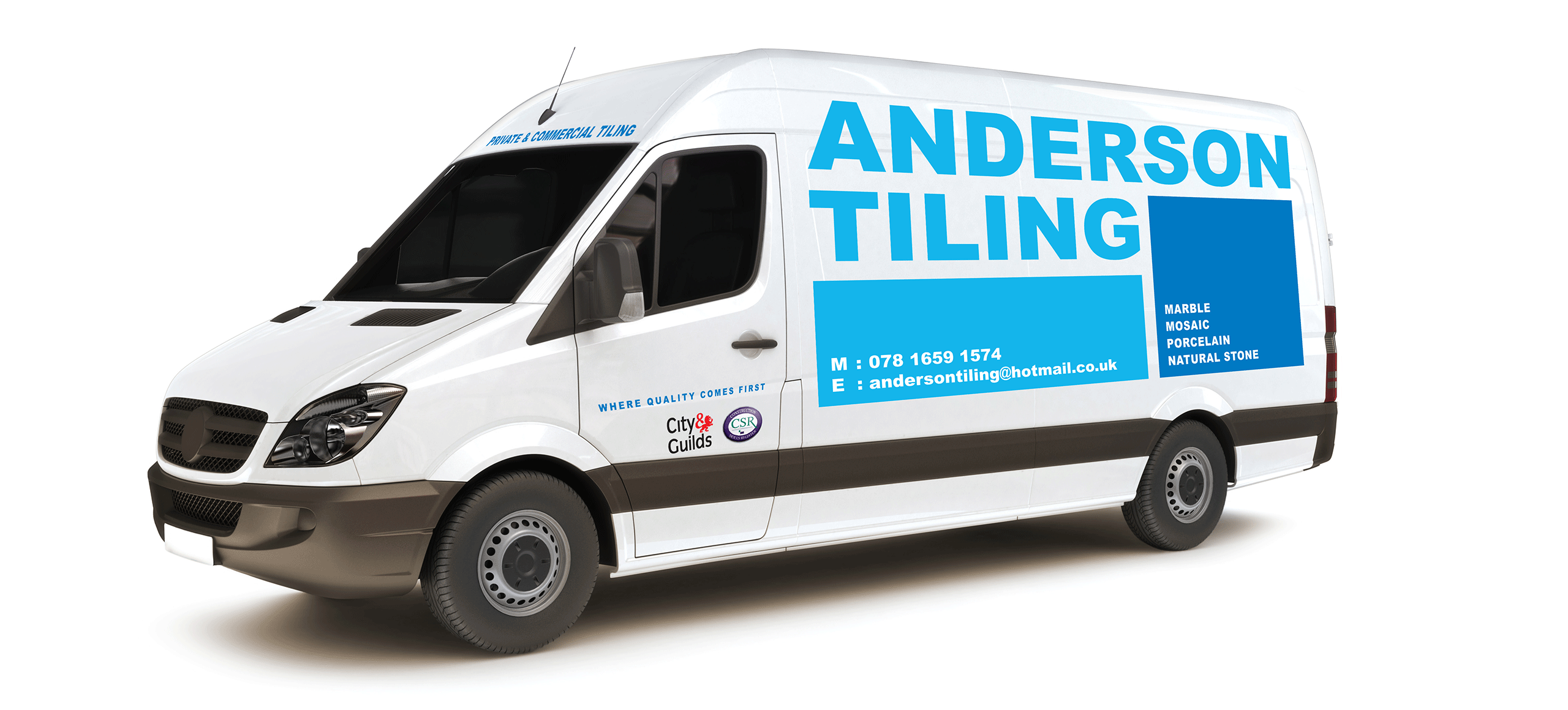 Anderson Tiling vehicle livery