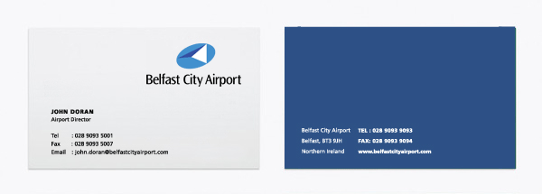 Belfast City Airport, business card