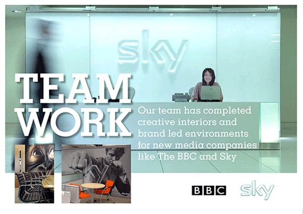 BDP Teamwork, work completed for SKY and the BBC