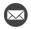 Email logo roundal, light grey.