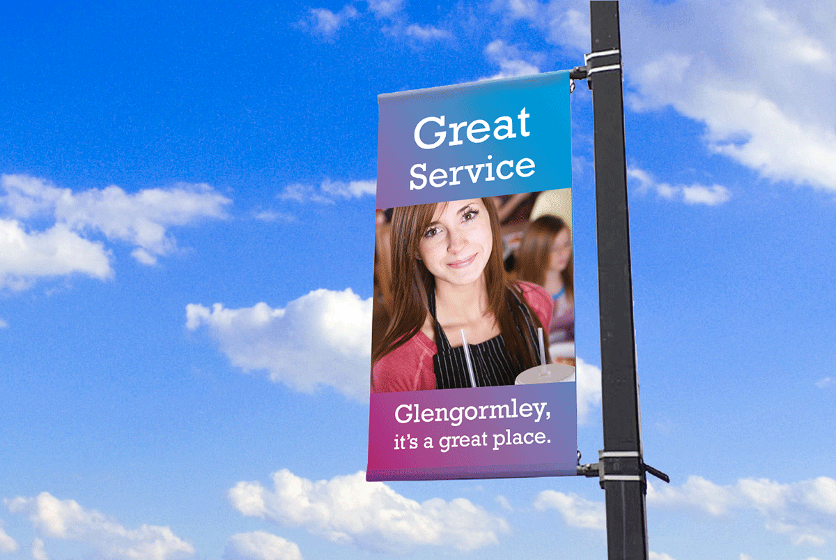 Glengormley, It's a great place street banner