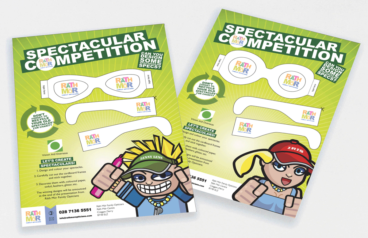 Rath Mor Family Opticians Spectacular Competition, for primary school boys and girls.
