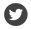 Twitter logo roundal, light grey.